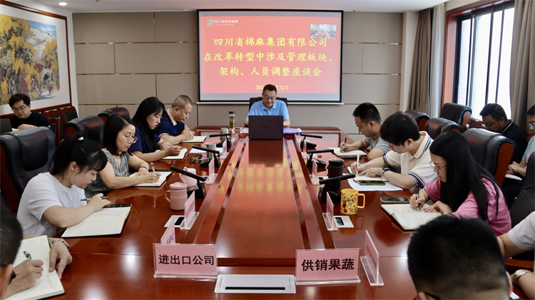 集團(tuán)公司召開在改革轉(zhuǎn)型中涉及管理板塊、架構(gòu)、人員調(diào)整座談會